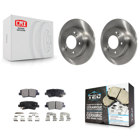 [Arrière] Kit de Disque et plaquette (céramique) de frein pour Hyundai Elantra Kia Soul Forte Veloster GT Forte5 Coupe Koup K8T-102063
