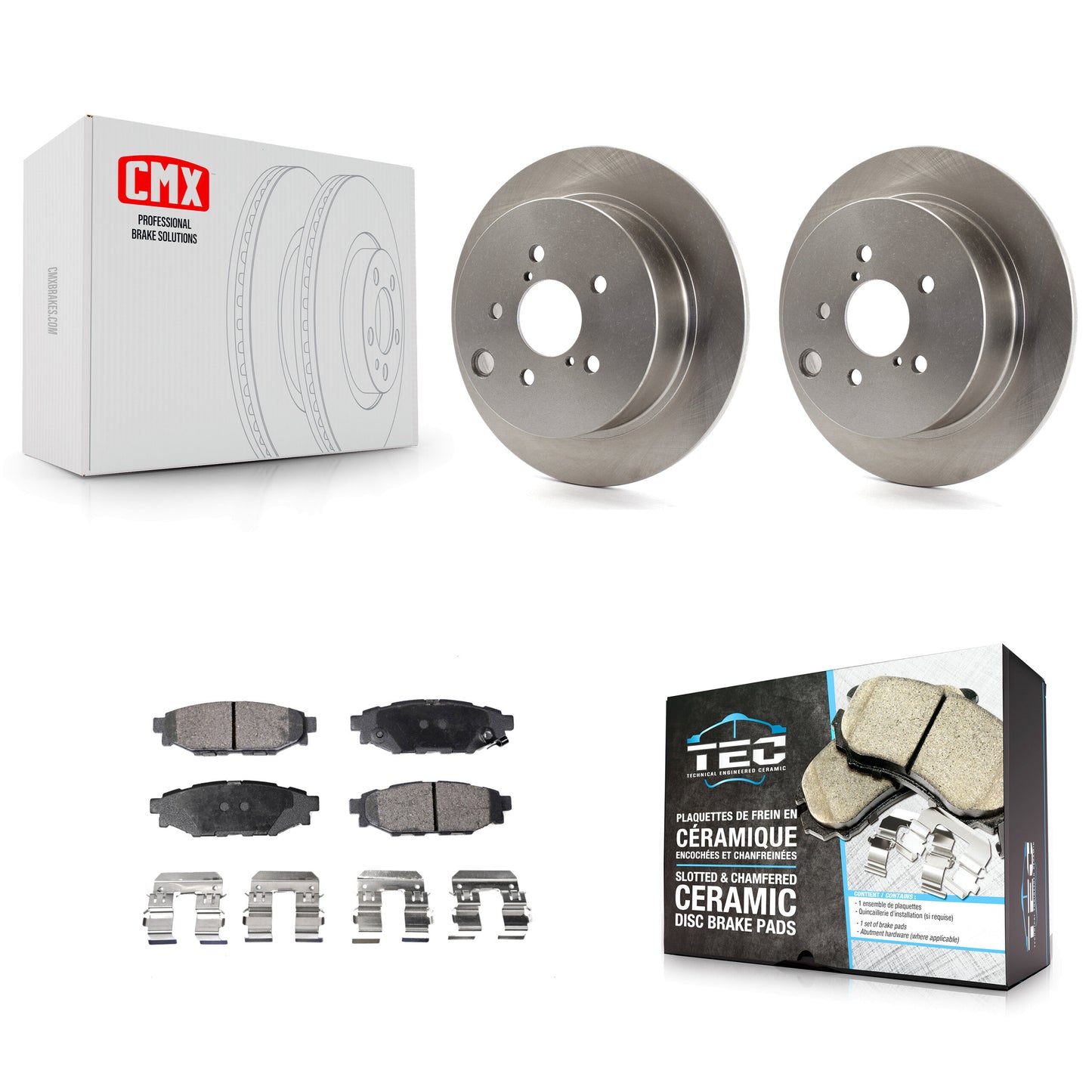 [Arrière] Kit de Disque et plaquette (céramique) de frein pour Subaru Forester Impreza Crosstrek XV K8T-102066