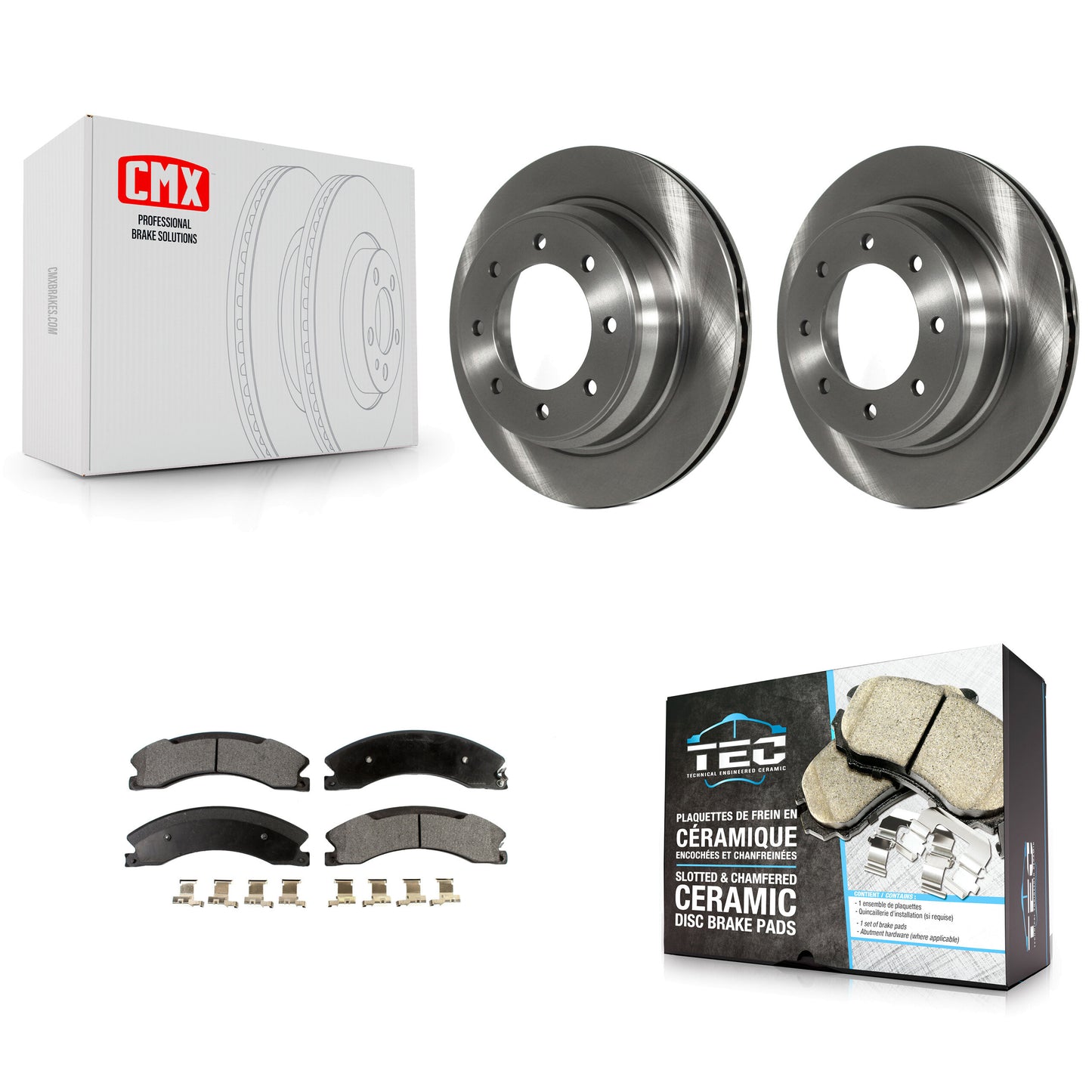 [Arrière] Kit de Disque et plaquette (céramique) de frein pour 2012-2021 Nissan NV2500 NV3500 NV1500 K8T-102070