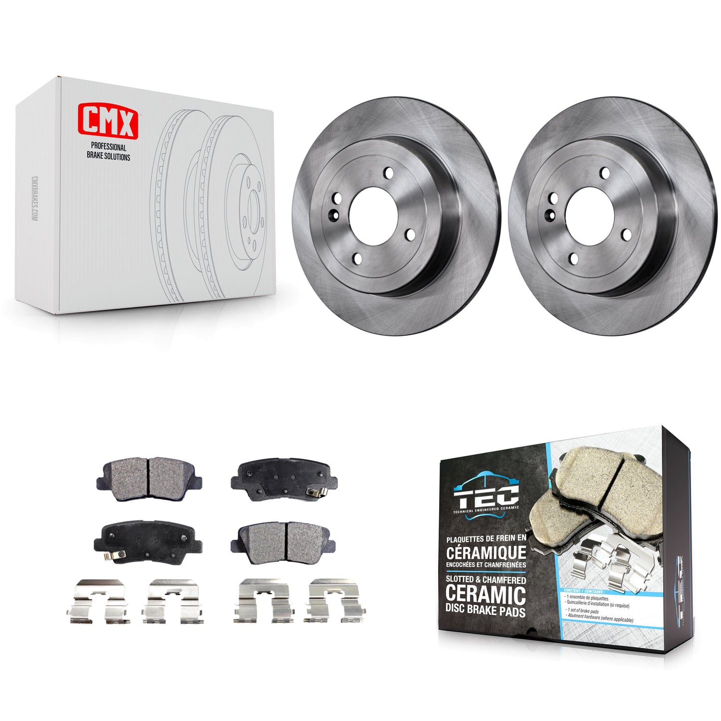 [Arrière] Kit de Disque et plaquette (céramique) de frein pour Hyundai Accent Kia Rio K8T-102072