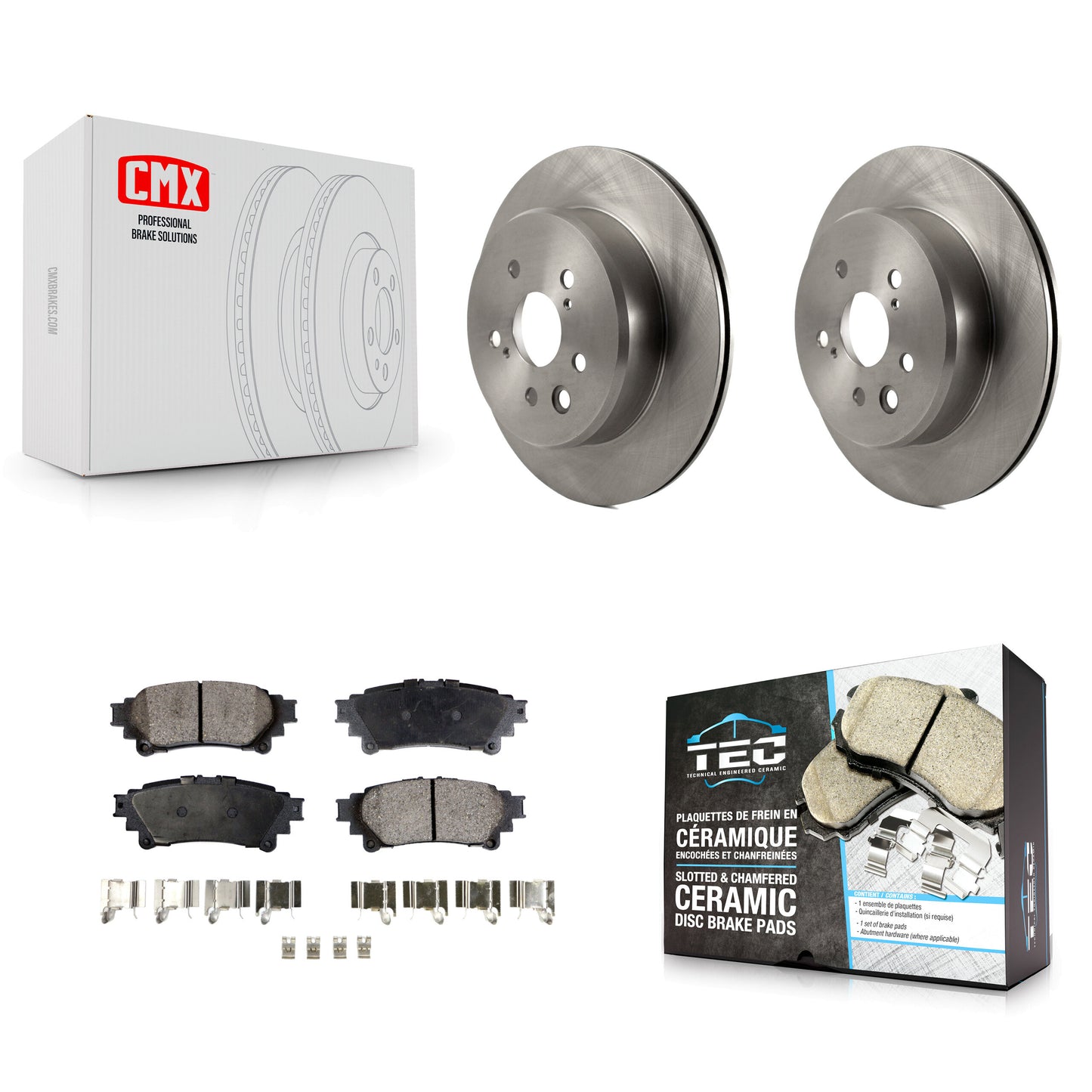 [Arrière] Kit de Disque et plaquette (céramique) de frein pour Lexus GS350 IS300 IS200t IS350 RC350 RC300 RC200t GS300 GS200t GS450h K8T-102074