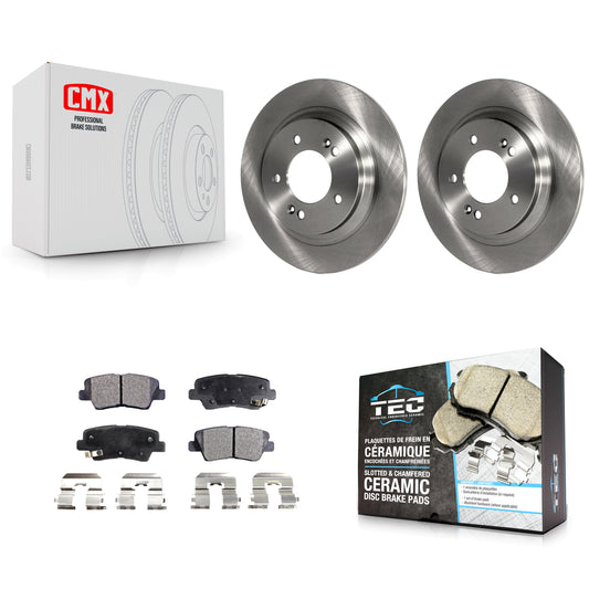 [Arrière] Kit de Disque et plaquette (céramique) de frein pour Kia Optima Hyundai Sonata Cadenza Soul EV K8T-102080