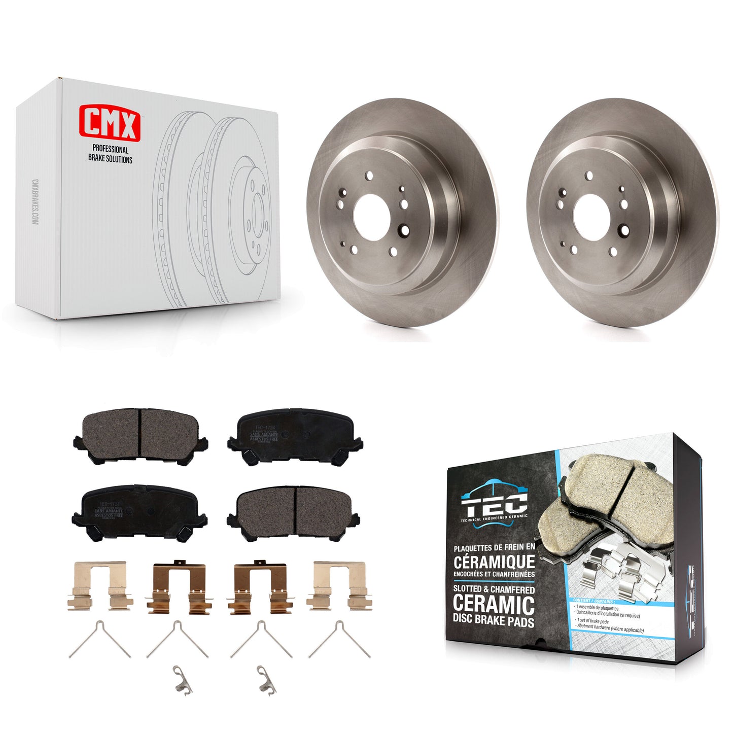 [Arrière] Kit de Disque et plaquette (céramique) de frein pour 2014-2016 Acura MDX K8T-102084