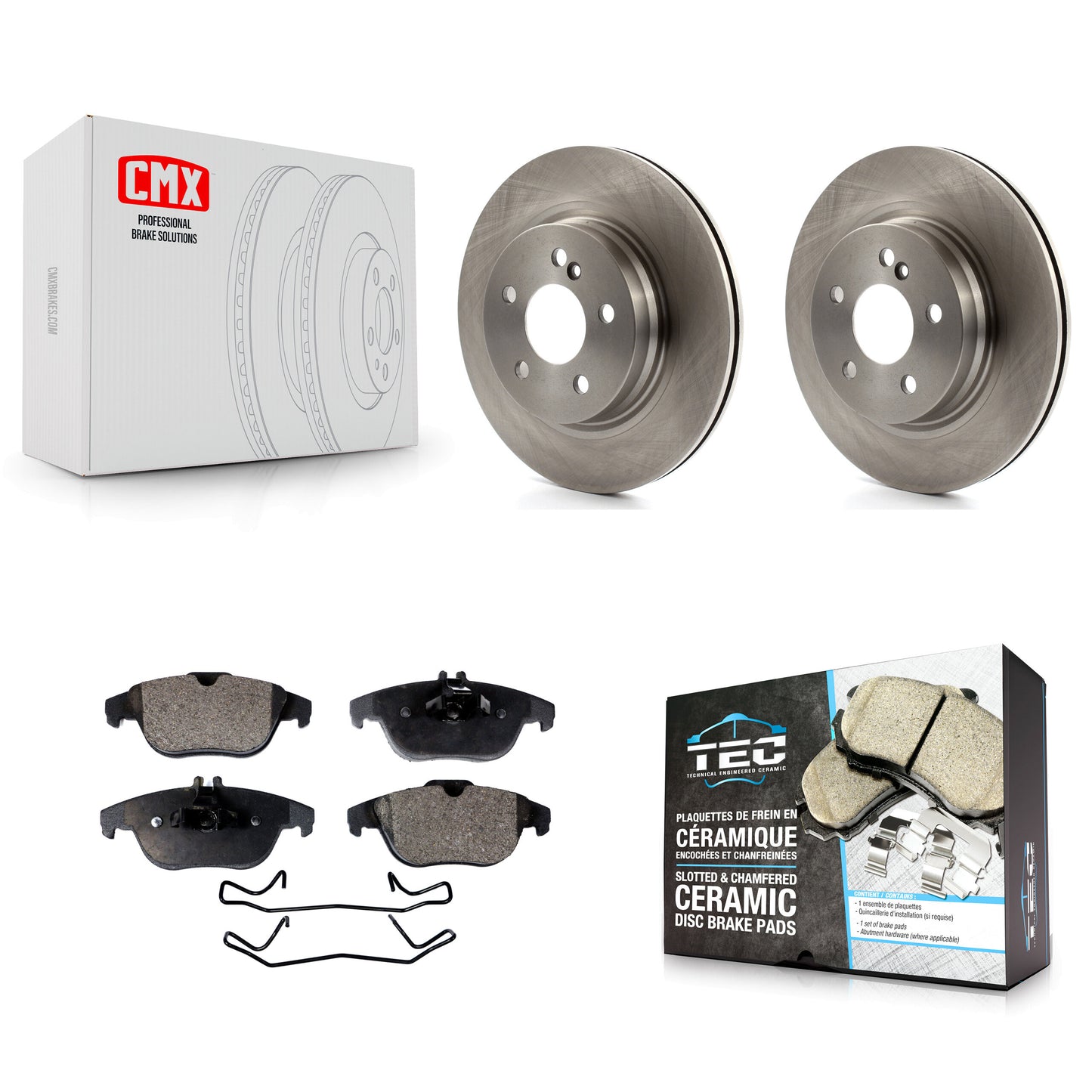 [Arrière] Kit de Disque et plaquette (céramique) de frein pour Mercedes-Benz E350 C250 C300 C350 E550 K8T-102089