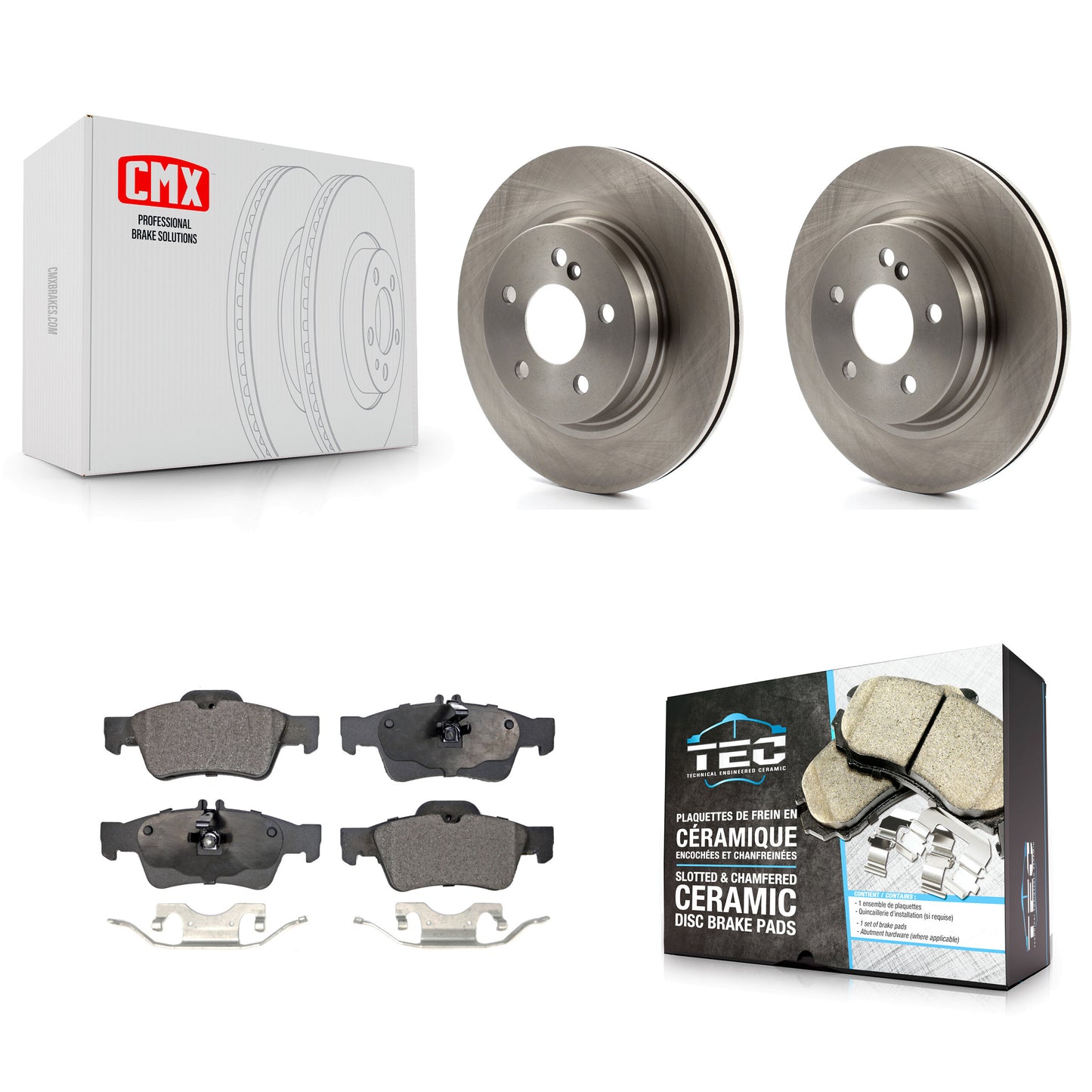 [Arrière] Kit de Disque et plaquette (céramique) de frein pour Mercedes-Benz E550 avec 300mm Diameter Rotor K8T-102090