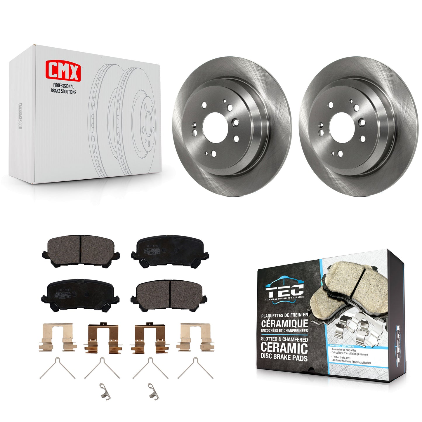 [Arrière] Kit de Disque et plaquette (céramique) de frein pour Honda Pilot Ridgeline Passport K8T-102101