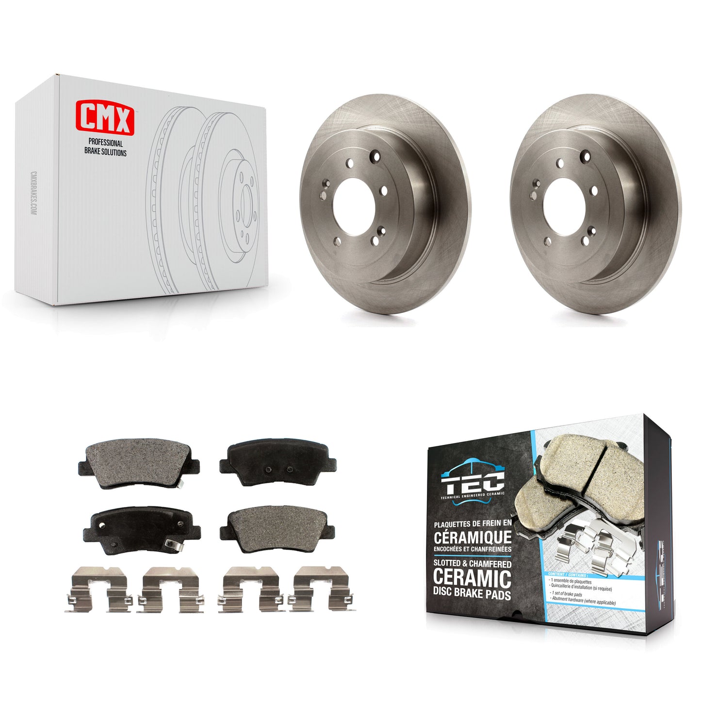 [Arrière] Kit de Disque et plaquette (céramique) de frein pour Hyundai Tucson Kia Sportage K8T-102106