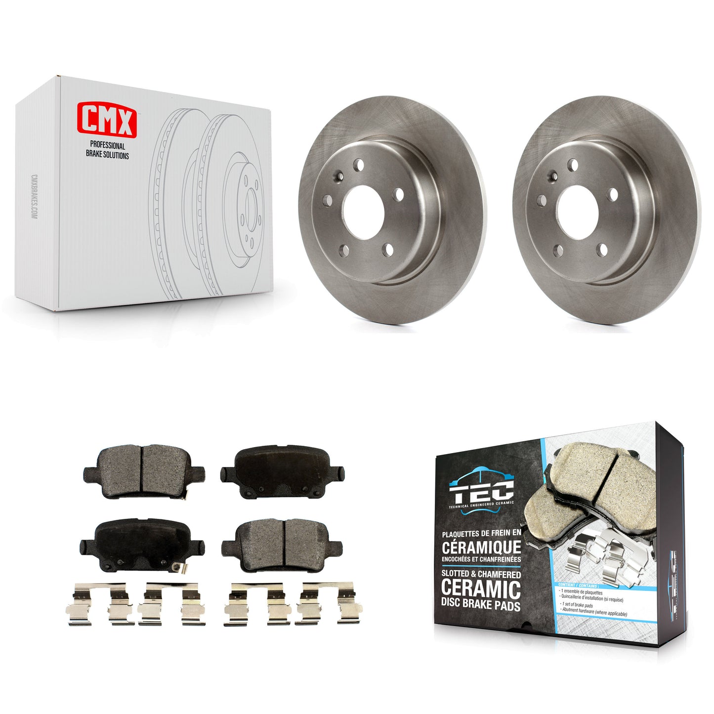 [Arrière] Kit de Disque et plaquette (céramique) de frein pour Chevrolet Cruze Volt Bolt EV EUV K8T-102117
