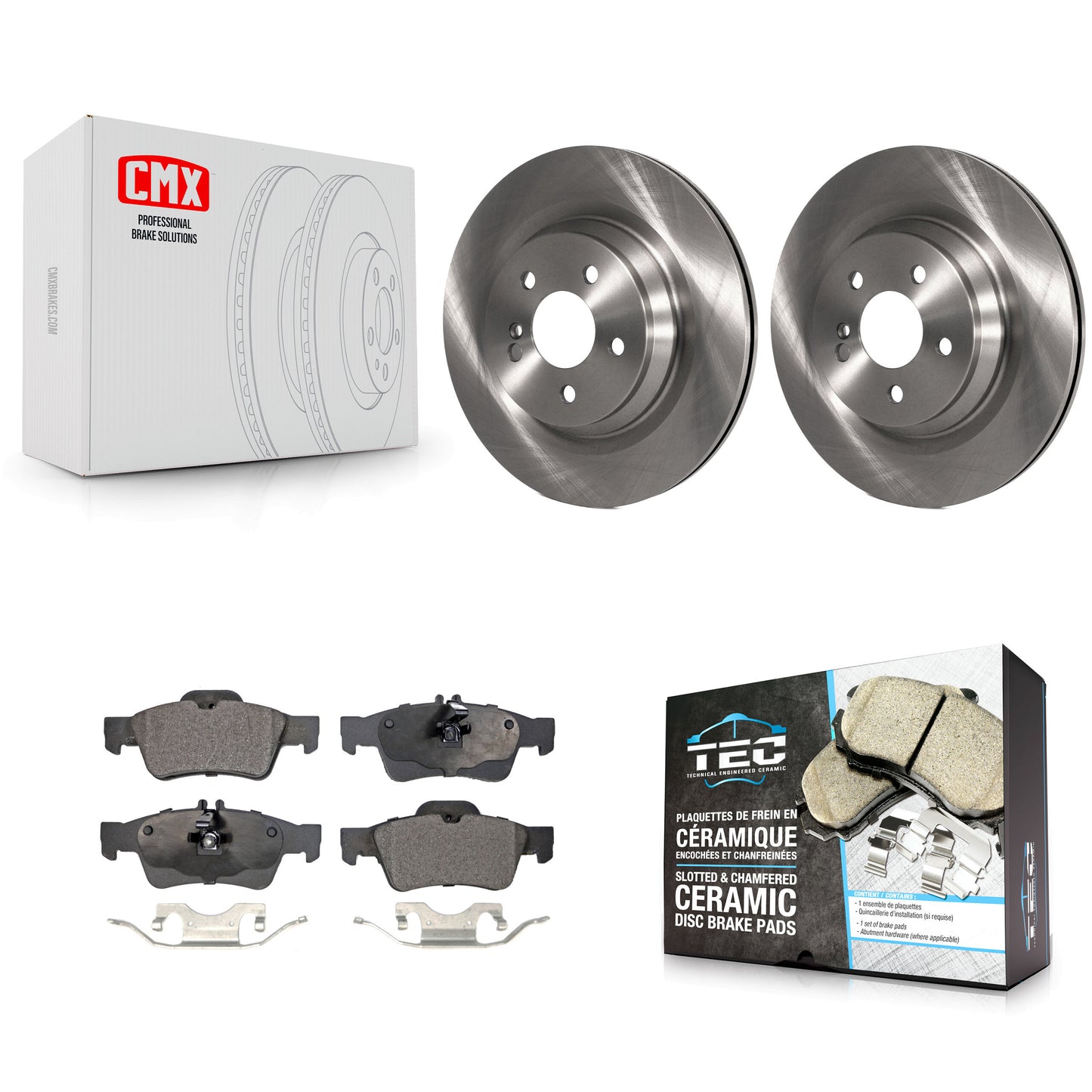[Arrière] Kit de Disque et plaquette (céramique) de frein pour Mercedes-Benz S550 SL550 CL550 S600 S350 S400 CL600 S450 K8T-102118