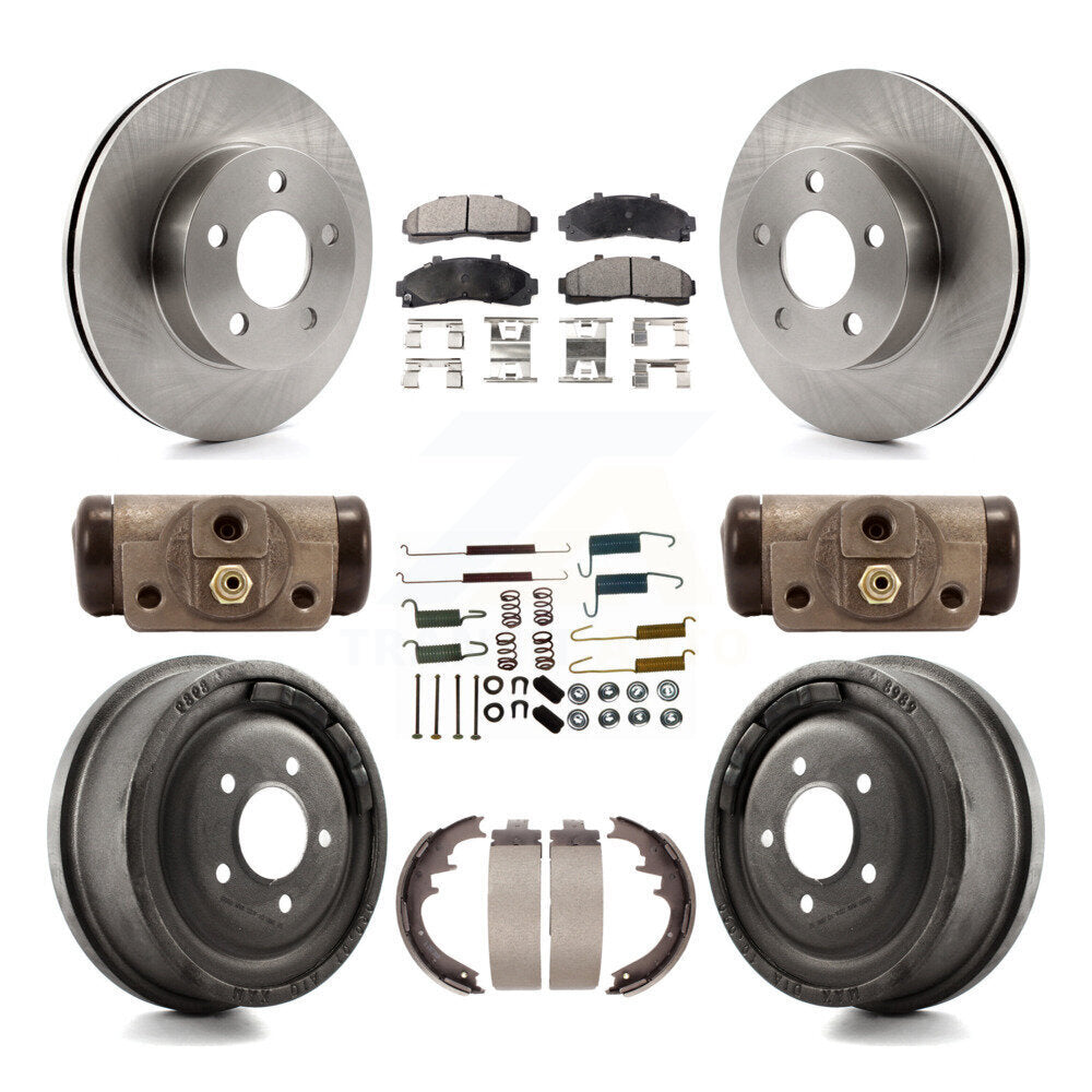 [Avant + Arrière] Kit de Disque et plaquette (céramique) de frein pour Ford Ranger Mazda B3000 B4000 avec 10" Diameter 4WD K8T-102308