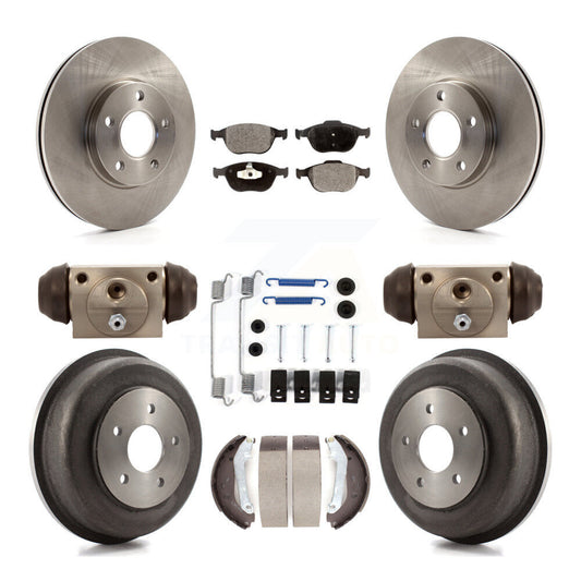[Avant + Arrière] Kit de Disque et plaquette (céramique) de frein pour 2010-2013 Ford Connect K8T-102313