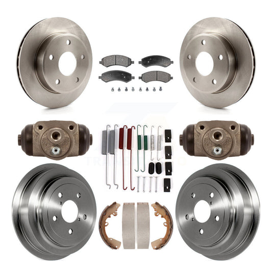 [Avant + Arrière] Kit de Disque et plaquette (céramique) de frein pour Dakota Dodge Ram Mitsubishi Raider K8T-102320