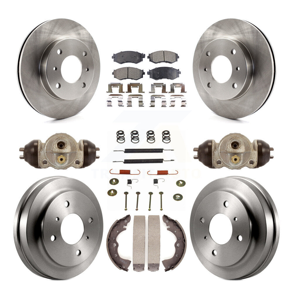 [Avant + Arrière] Kit de Disque et plaquette (céramique) de frein pour 2003-2006 Nissan Sentra 1.8L K8T-102324