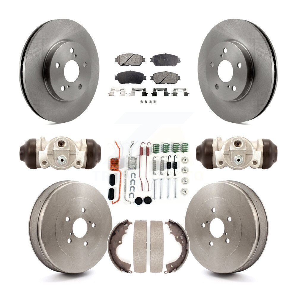 [Avant + Arrière] Kit de Disque et plaquette (céramique) de frein pour 2004-2010 Toyota Sienna K8T-102329