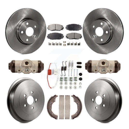 [Avant + Arrière] Kit de Disque et plaquette (céramique) de frein pour 2009-2013 Toyota Corolla K8T-102332