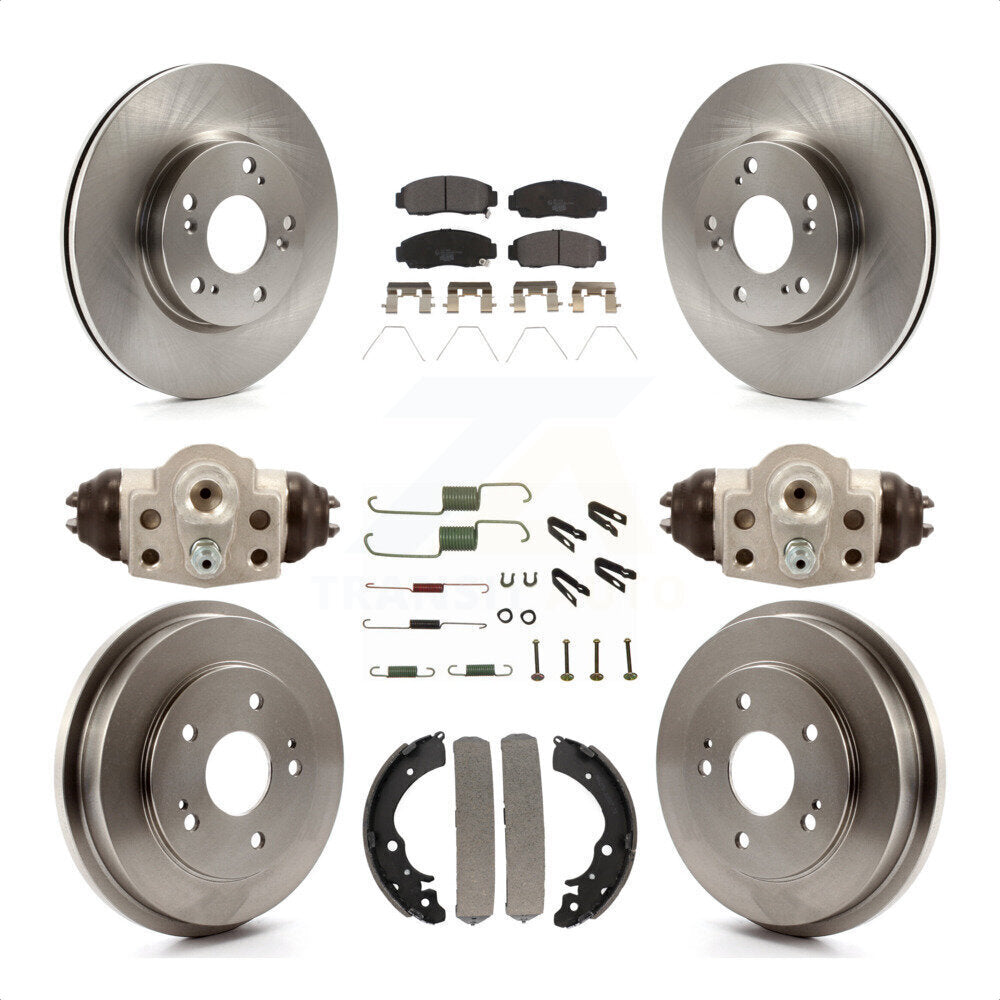 [Avant + Arrière] Kit de Disque et plaquette (céramique) de frein pour 2013 Honda Civic Natural Gas K8T-102334 par Transit Auto