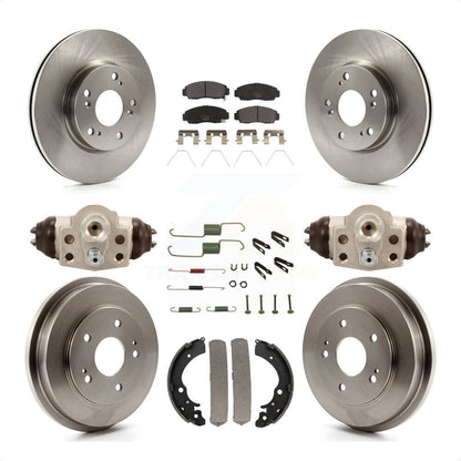 [Avant + Arrière] Kit de Disque et plaquette (céramique) de frein pour 2013 Honda Civic Natural Gas K8T-102334 par Transit Auto