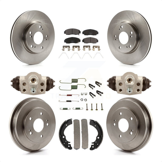 [Avant + Arrière] Kit de Disque et plaquette (céramique) de frein pour 2013 Honda Civic Natural Gas K8T-102334 par Transit Auto