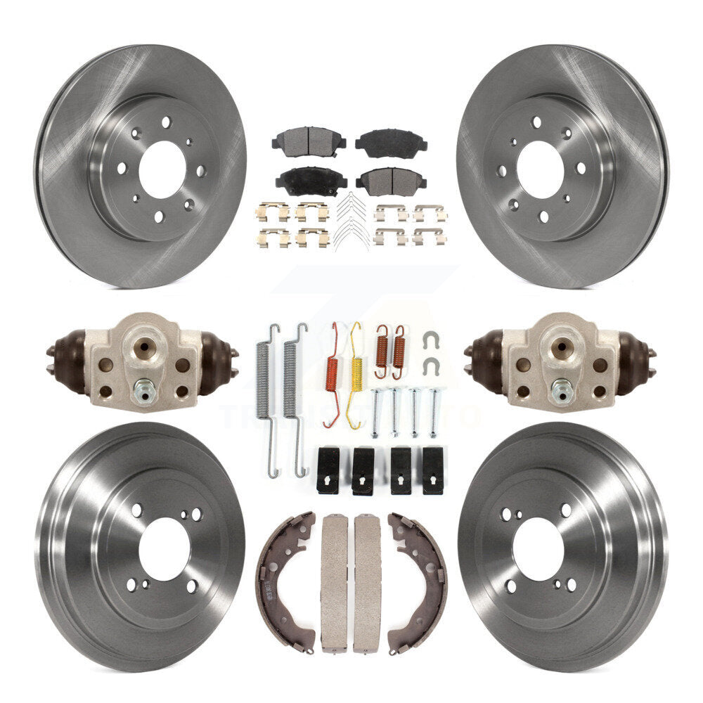 [Avant + Arrière] Kit de Disque et plaquette (céramique) de frein pour 2015-2019 Honda Fit K8T-102335
