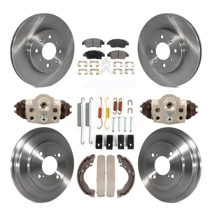 [Avant + Arrière] Kit de Disque et plaquette (céramique) de frein pour 2015-2019 Honda Fit K8T-102335
