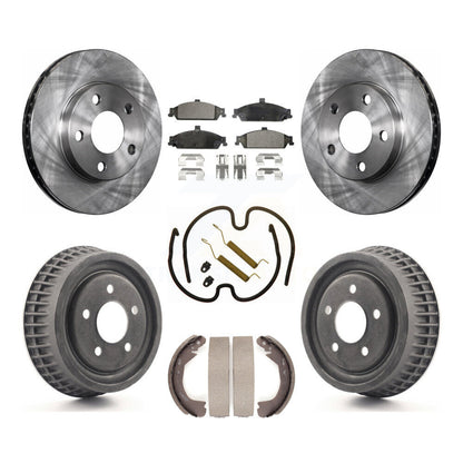 [Avant + Arrière] Kit de Disque et plaquette (céramique) de frein pour Chevrolet Pontiac Grand Am Malibu Classic Oldsmobile Alero Cutlass K8T-102353