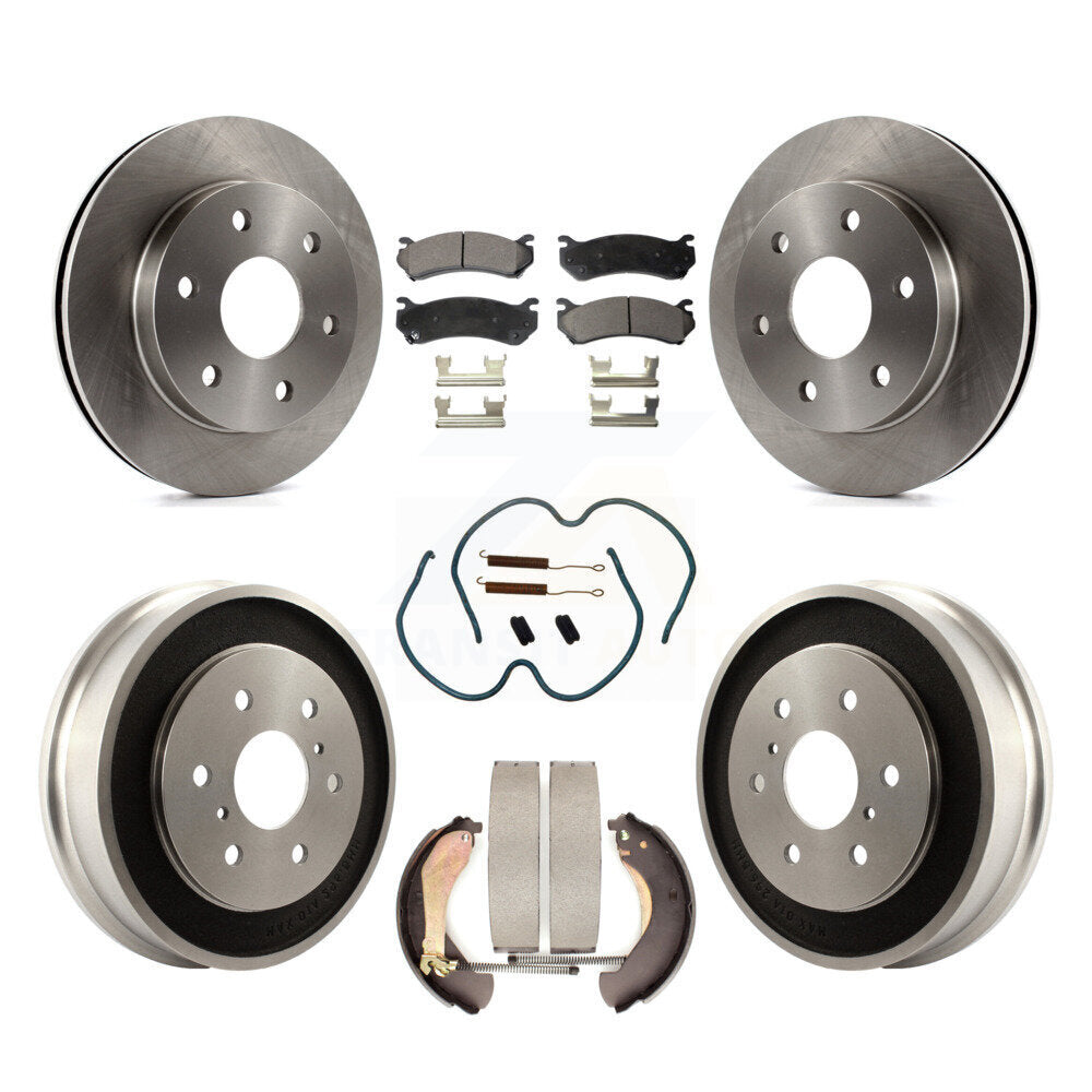 [Avant + Arrière] Kit de Disque et plaquette (céramique) de frein pour Chevrolet Silverado 1500 GMC Sierra Classic K8T-102355
