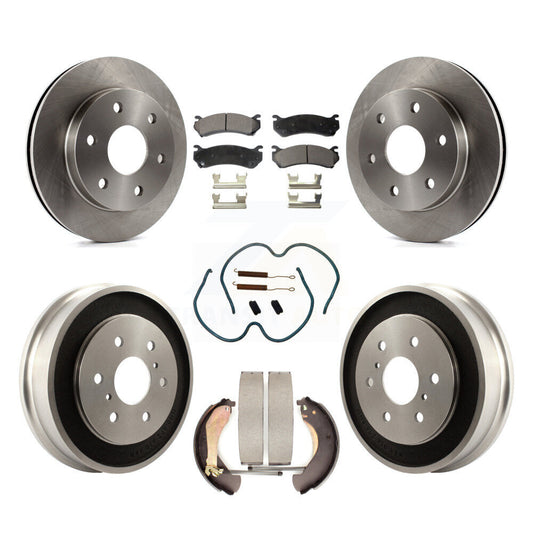[Avant + Arrière] Kit de Disque et plaquette (céramique) de frein pour Chevrolet Silverado 1500 GMC Sierra Classic K8T-102355