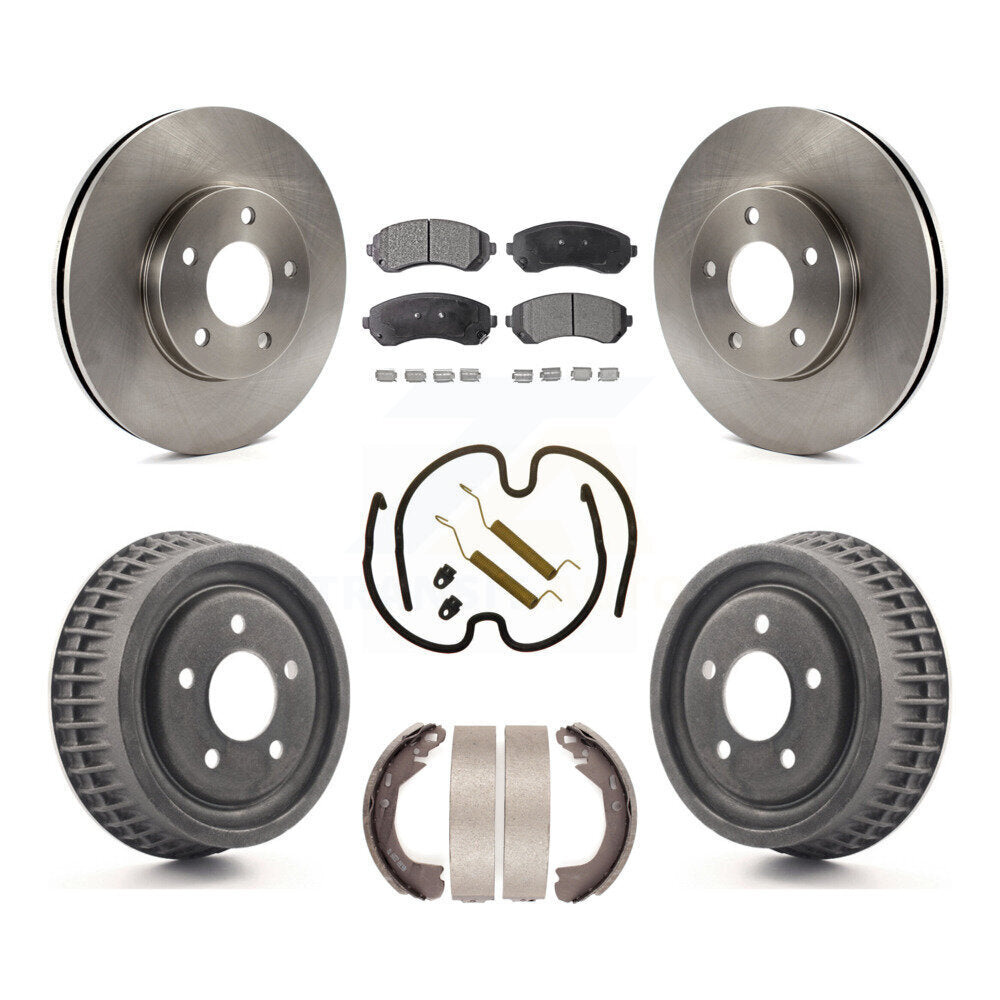 [Avant + Arrière] Kit de Disque et plaquette (céramique) de frein pour 2002-2004 Chevrolet Venture Pontiac Montana Oldsmobile Silhouette K8T-102358
