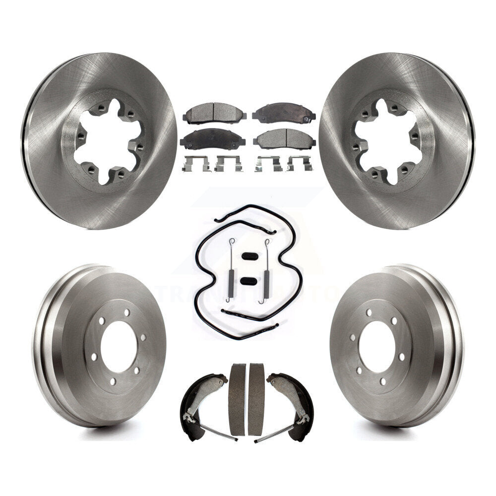 [Avant + Arrière] Kit de Disque et plaquette (céramique) de frein pour Chevrolet Colorado GMC Canyon Isuzu i-290 i-280 i-370 i-350 K8T-102362