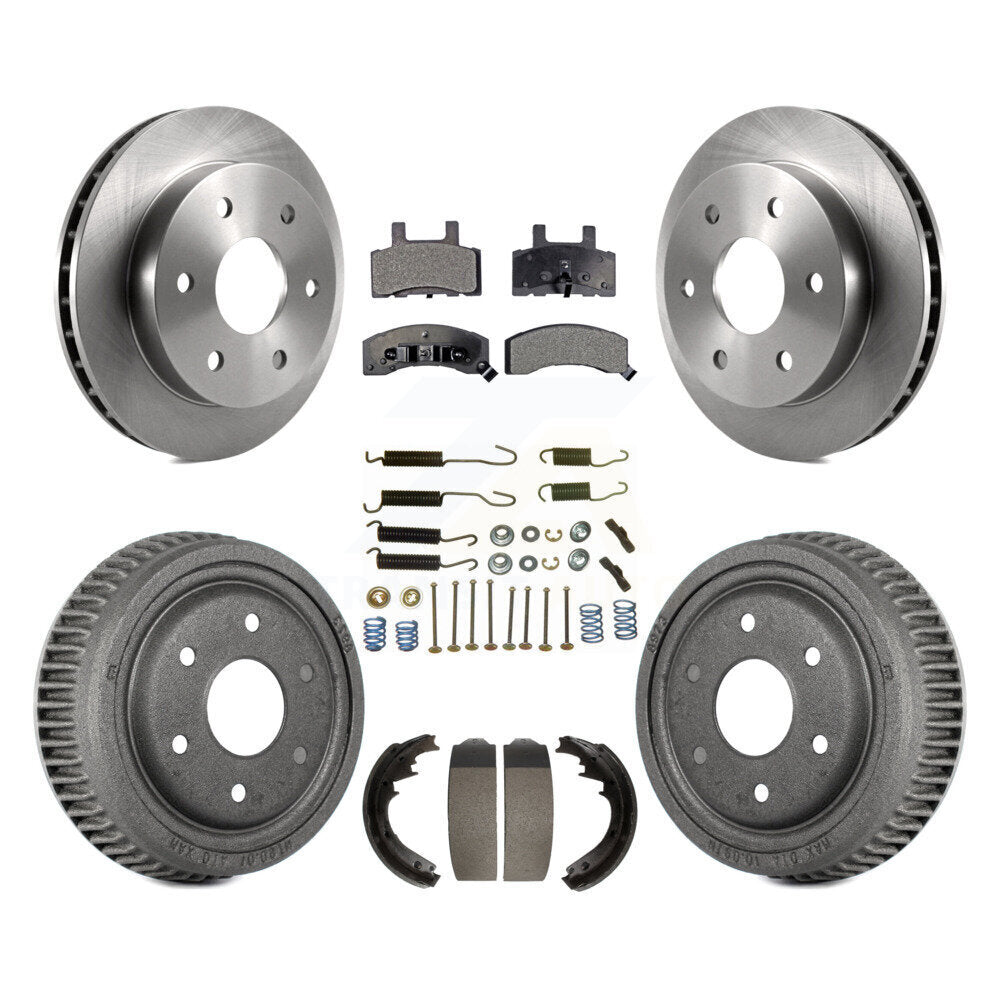 [Avant + Arrière] Kit de Disque et plaquette (céramique) de frein pour 1995-1997 GMC Yukon 2 doors avec 4WD DIESEL engine avec 11" Diameter K8T-102376
