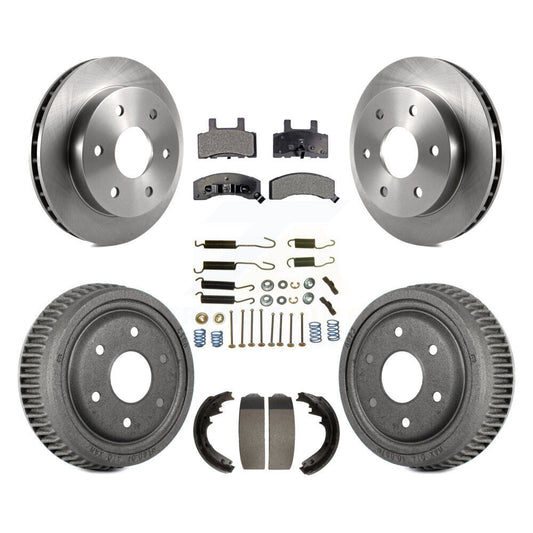 [Avant + Arrière] Kit de Disque et plaquette (céramique) de frein pour 1995-1997 GMC Yukon 2 doors avec 4WD DIESEL engine avec 11" Diameter K8T-102376