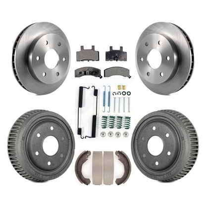 [Avant + Arrière] Kit de Disque et plaquette (céramique) de frein pour 1995-1997 GMC Yukon 2 doors avec 4WD DIESEL engine avec 10" Diameter K8T-102377