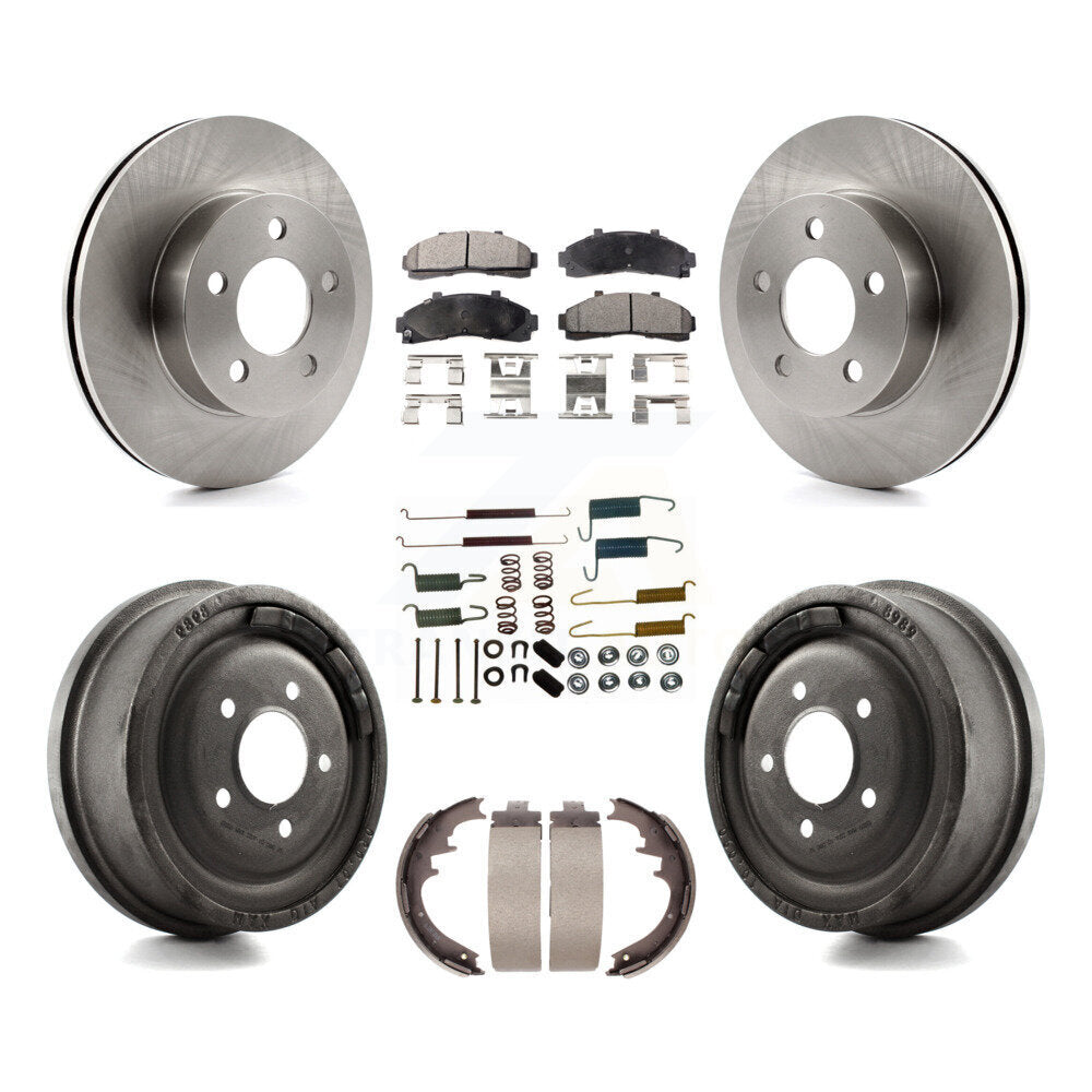 [Avant + Arrière] Kit de Disque et plaquette (céramique) de frein pour Ford Ranger Mazda B3000 B4000 avec 10" Diameter 4WD K8T-102382