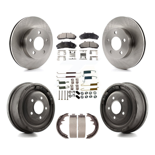 [Avant + Arrière] Kit de Disque et plaquette (céramique) de frein pour Ford Ranger Mazda B3000 B4000 avec 10" Diameter 4WD K8T-102382