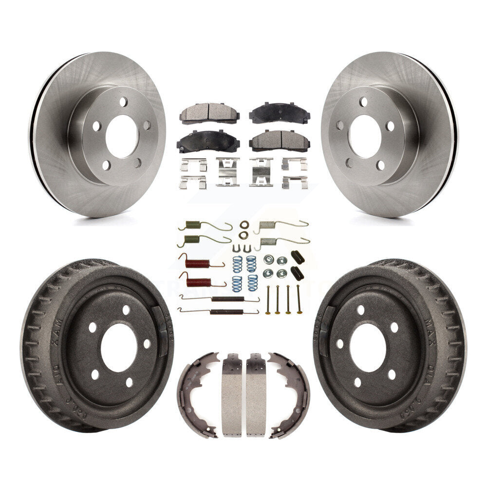 [Avant + Arrière] Kit de Disque et plaquette (céramique) de frein pour Ford Ranger Mazda B3000 B4000 avec 9" Diameter 4WD K8T-102383