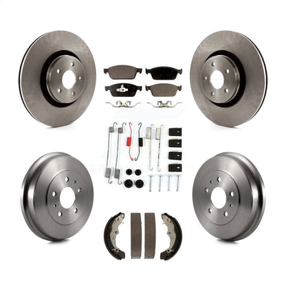 [Avant + Arrière] Kit de Disque et plaquette (céramique) de frein pour 2015-2016 Ford Focus ST FMSI=1004 K8T-102398 par Transit Auto