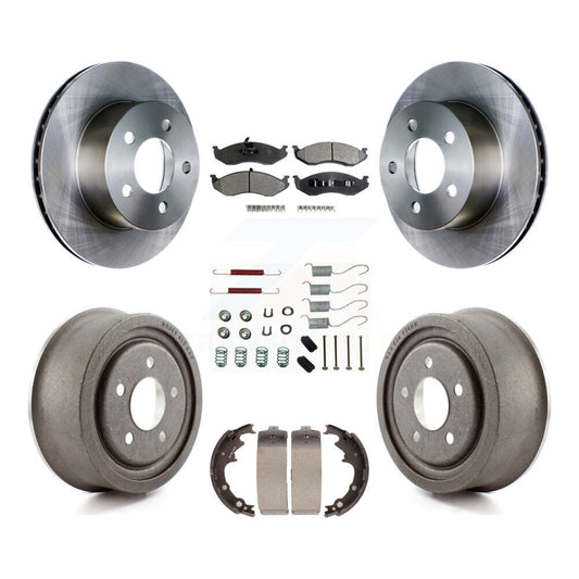 [Avant + Arrière] Kit de Disque et plaquette (céramique) de frein pour Jeep Wrangler Cherokee K8T-102399