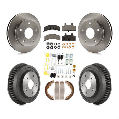 [Avant + Arrière] Kit de Disque et plaquette (céramique) de frein pour 1994-1999 Dodge Ram 1500 4WD K8T-102400 par Transit Auto