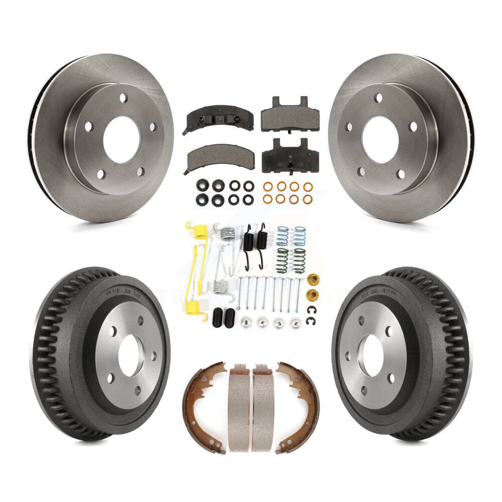 [Avant + Arrière] Kit de Disque et plaquette (céramique) de frein pour 1994-1999 Dodge Ram 1500 4WD K8T-102400