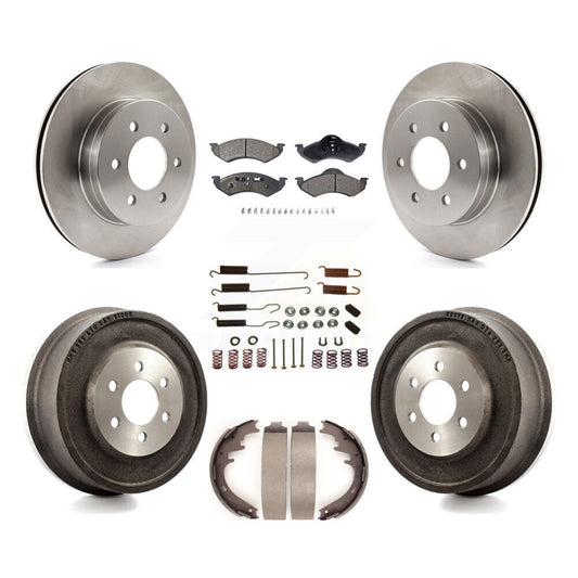 [Avant + Arrière] Kit de Disque et plaquette (céramique) de frein pour 2000-2002 Dodge Dakota Durango K8T-102406