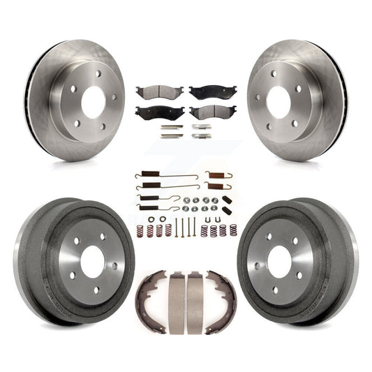[Avant + Arrière] Kit de Disque et plaquette (céramique) de frein pour 2000-2001 Dodge Ram 1500 4WD K8T-102408