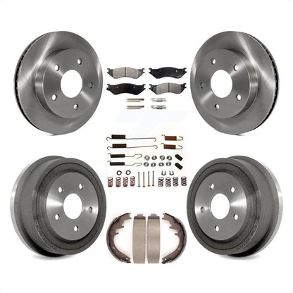 [Avant + Arrière] Kit de Disque et plaquette (céramique) de frein pour 2000-2001 Dodge Ram 1500 RWD K8T-102409 par Transit Auto