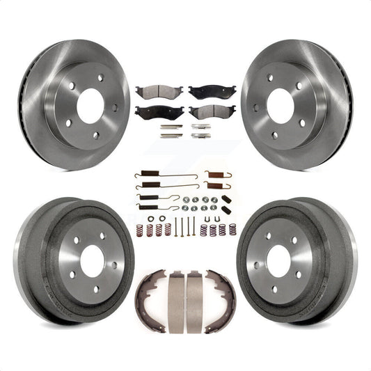 [Avant + Arrière] Kit de Disque et plaquette (céramique) de frein pour 2000-2001 Dodge Ram 1500 RWD K8T-102409 par Transit Auto