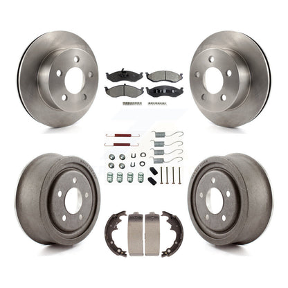 [Avant + Arrière] Kit de Disque et plaquette (céramique) de frein pour 2000 Jeep Wrangler avec 9" Diameter K8T-102410