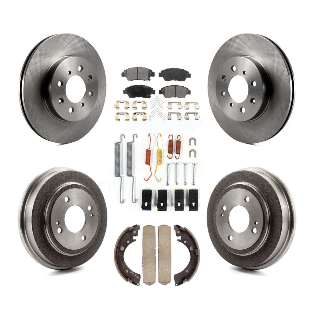 [Avant + Arrière] Kit de Disque et plaquette (céramique) de frein pour 2007-2008 Honda Fit K8T-102432