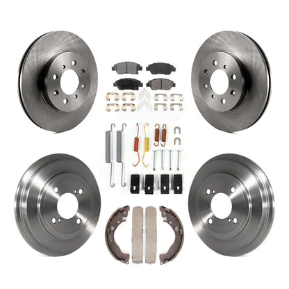 [Avant + Arrière] Kit de Disque et plaquette (céramique) de frein pour 2013 Honda Fit DX avec GAS engine K8T-102436