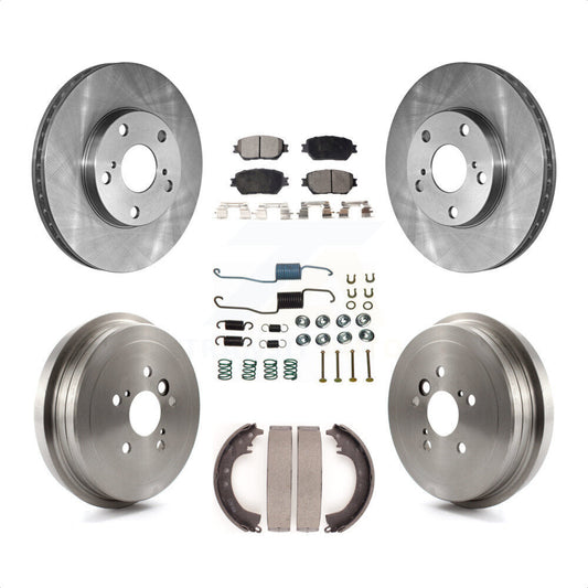 [Avant + Arrière] Kit de Disque et plaquette (céramique) de frein pour 2005-2006 Toyota Camry Base LE Vehicles Manufactured In Japan K8T-102446 par Transit Auto