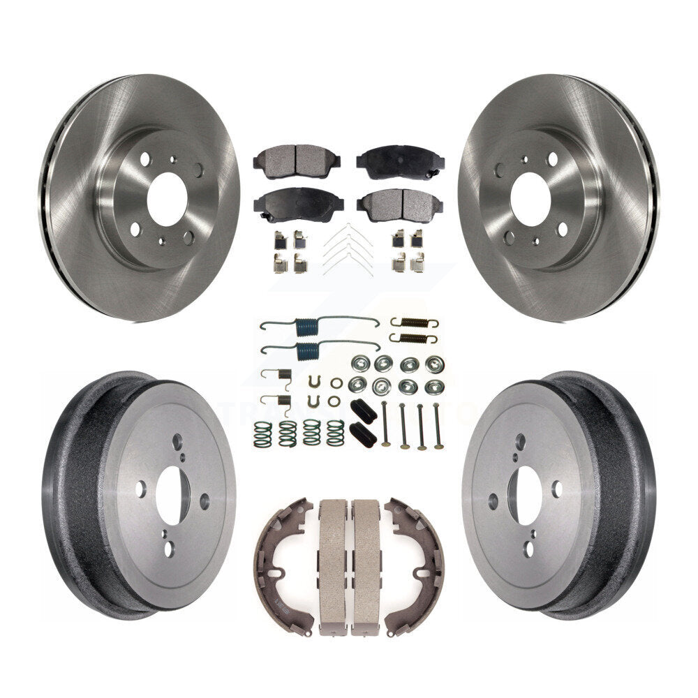 [Avant + Arrière] Kit de Disque et plaquette (céramique) de frein pour 1993-1997 Toyota Corolla Geo Prizm K8T-102449