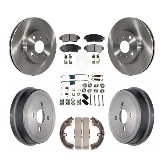 [Avant + Arrière] Kit de Disque et plaquette (céramique) de frein pour 1993-1997 Toyota Corolla Geo Prizm K8T-102449