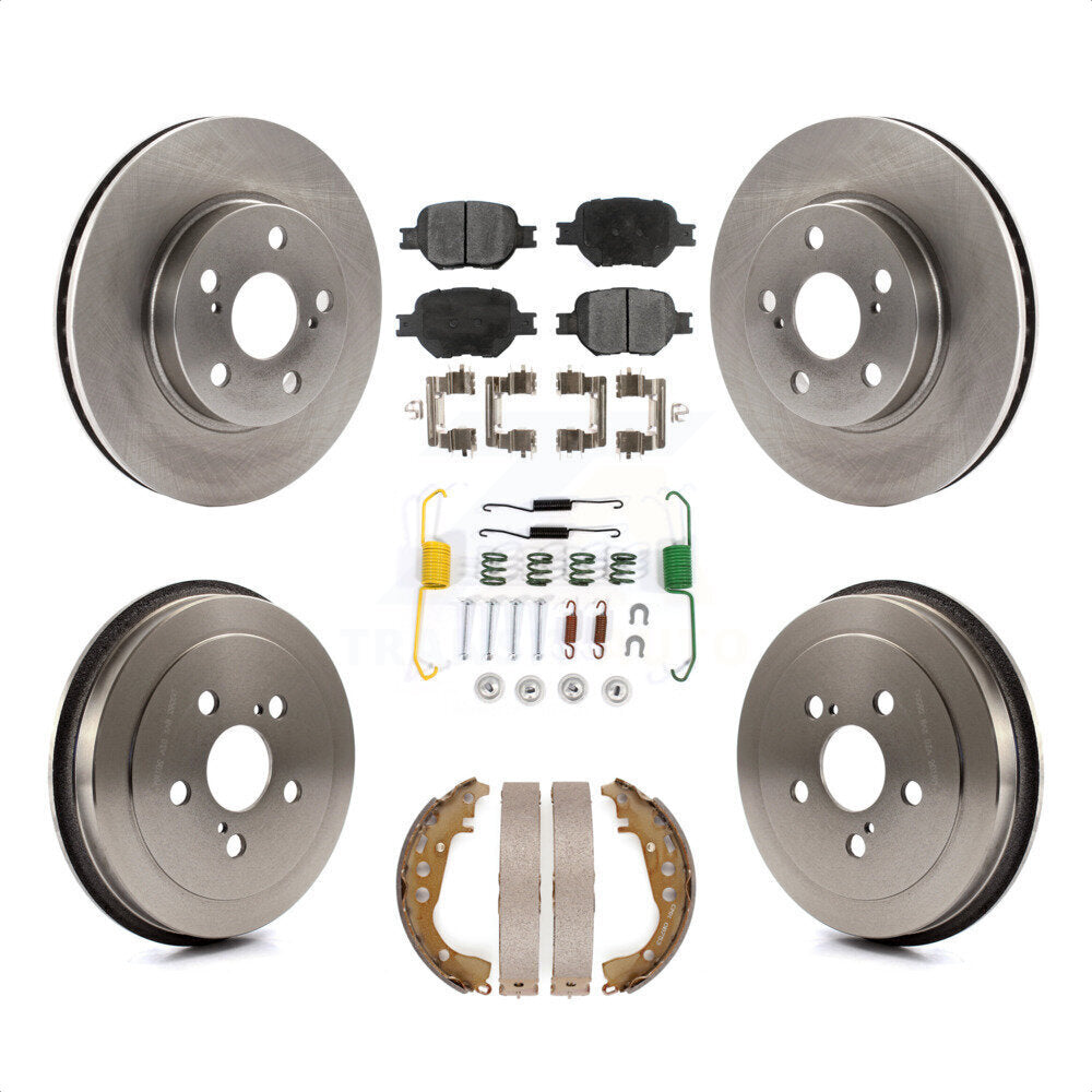 [Avant + Arrière] Kit de Disque et plaquette (céramique) de frein pour 2001 Toyota Celica GT K8T-102453 par Transit Auto